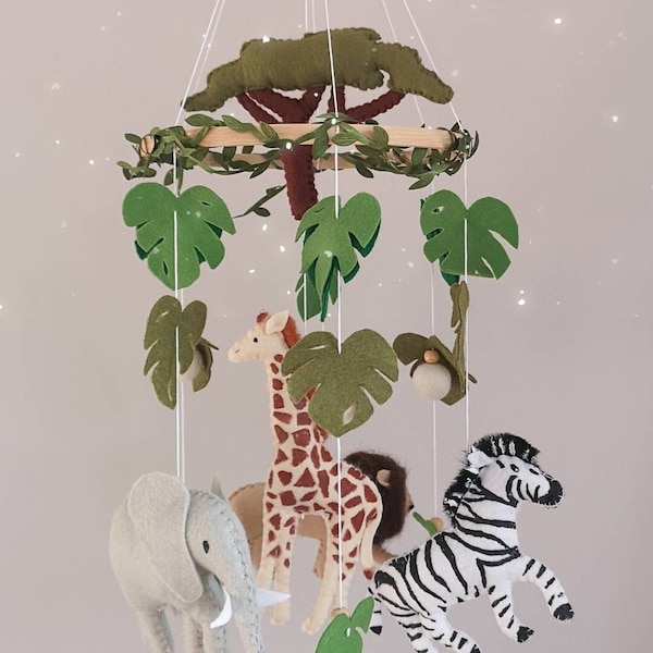 Safari Nursery Mobile Etsy UK