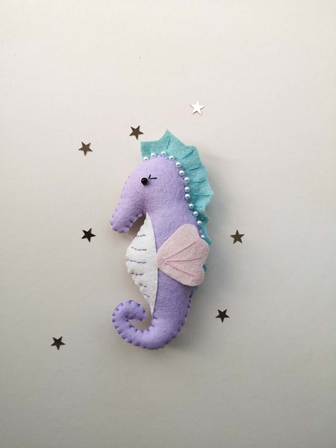 Seahorse Wall Hangings, Under the Sea Decor, Ocean Nursery Accessories