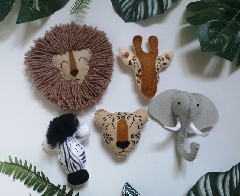 Safari Wall Hanging Safari Wall Decor Jungle Nursery Decor Etsy
