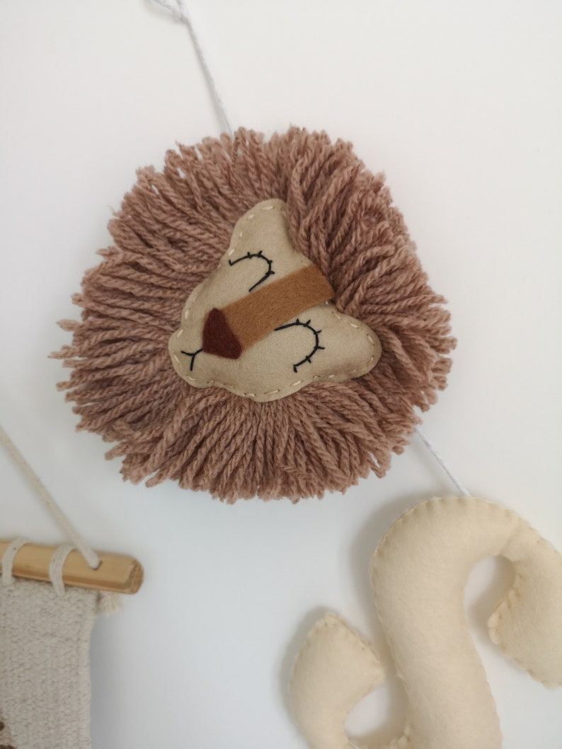 Safari name garland, safari wall decor, jungle nursery decor, safari garland, kids bedroom decor, baby shower gift, safari theme nursery. bild 9