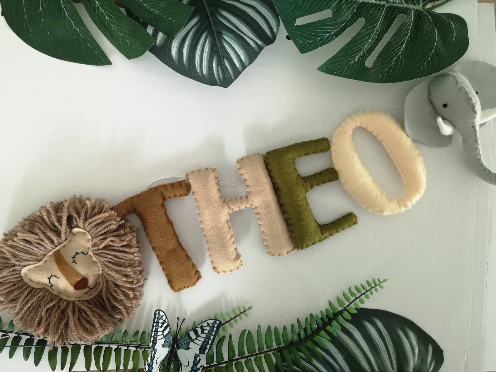 jungle name garland for nursery