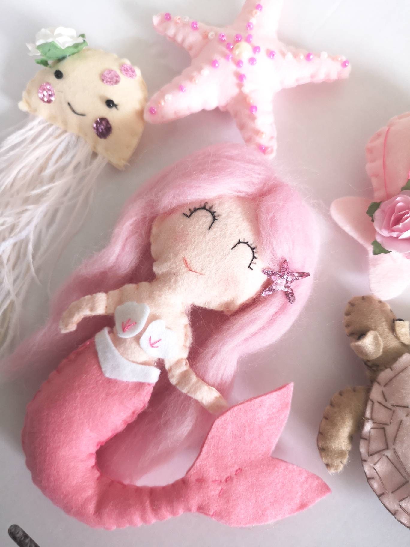 Sea Life Wall Hangings Under the Sea Decor Mermaid Nursery Etsy