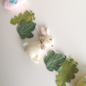 Easter Bunny Garland With Carrots, Felt Easter Egg Garland, Easter ...