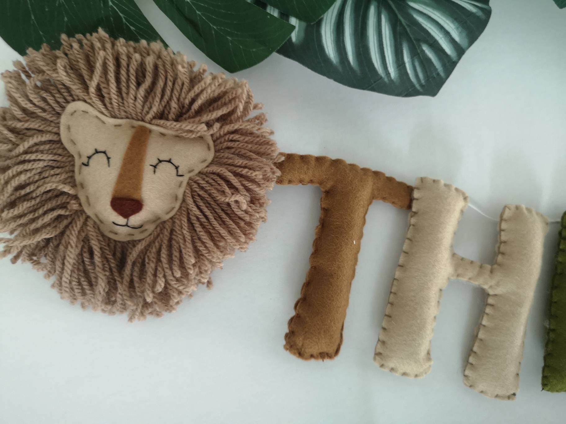 Safari Name Garland Safari Wall Decor Jungle Nursery Decor Etsy UK