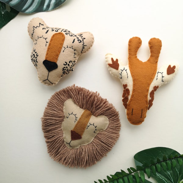 Lion wall hanging, lion head decor, safari nursery decor, jungle theme bedroom, giraffe nursery decor, baby shower gift, playroom.