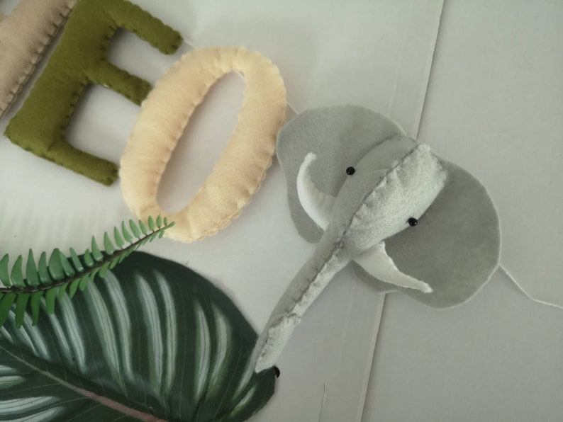 Safari Name Garland Safari Wall Decor Jungle Nursery Decor Etsy