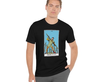 Nietzsche Amor Fati Seven of Wands Tarot Philosophy T-shirt