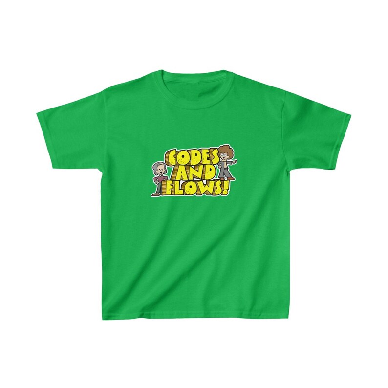 Deleuze and Guattari Codes and Flows Kids T-shirt Irish Green