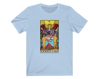 Camiseta Kierkegaard y Regine The Lovers Tarot Philosophy