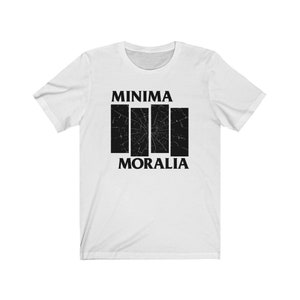 Adorno Minima Moralia Black Flag Philosophy T-shirt