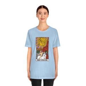 Nietzsche Sun Tarot Philosophy T-shirt image 3