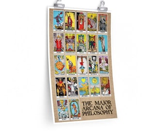 The Major Arcana of Philosophy Tarot Poster