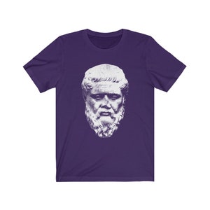 Plato Philosophy T-Shirt Team Purple