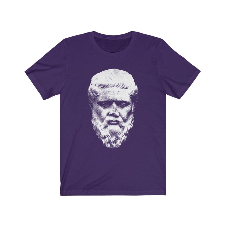 Plato Philosophy T-Shirt Team Purple