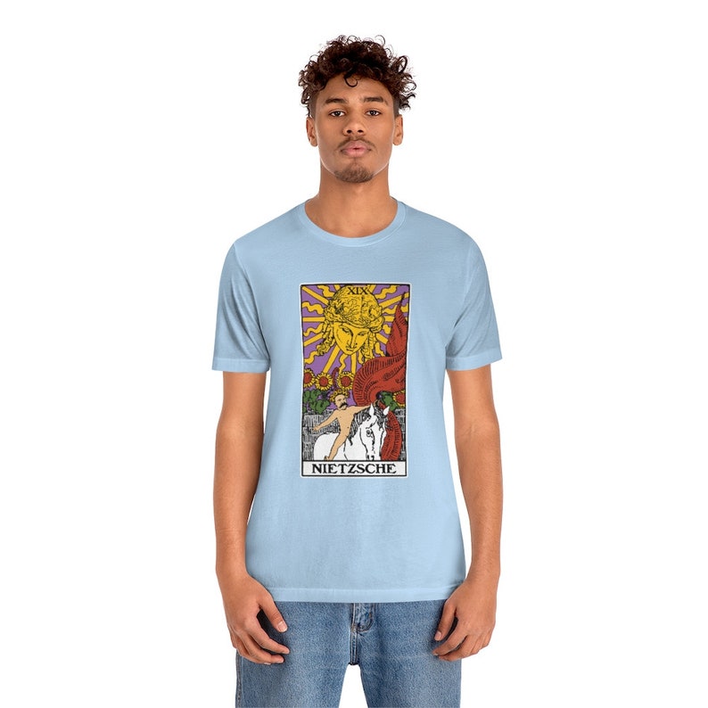 Nietzsche Sun Tarot Philosophy T-shirt image 4