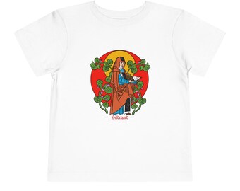 Hildegard von Bingen Children's Tee, Toddler Shirt, Kids Shirt, Medieval Musician, Historical Figure, Music History
