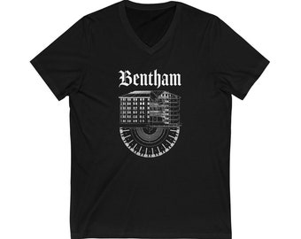 T-shirt à col en V Panopticon Philosophy Jeremy Bentham