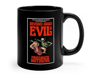 Nietzsche Beyond Good and Evil Horror Paperback Philosophy Mug