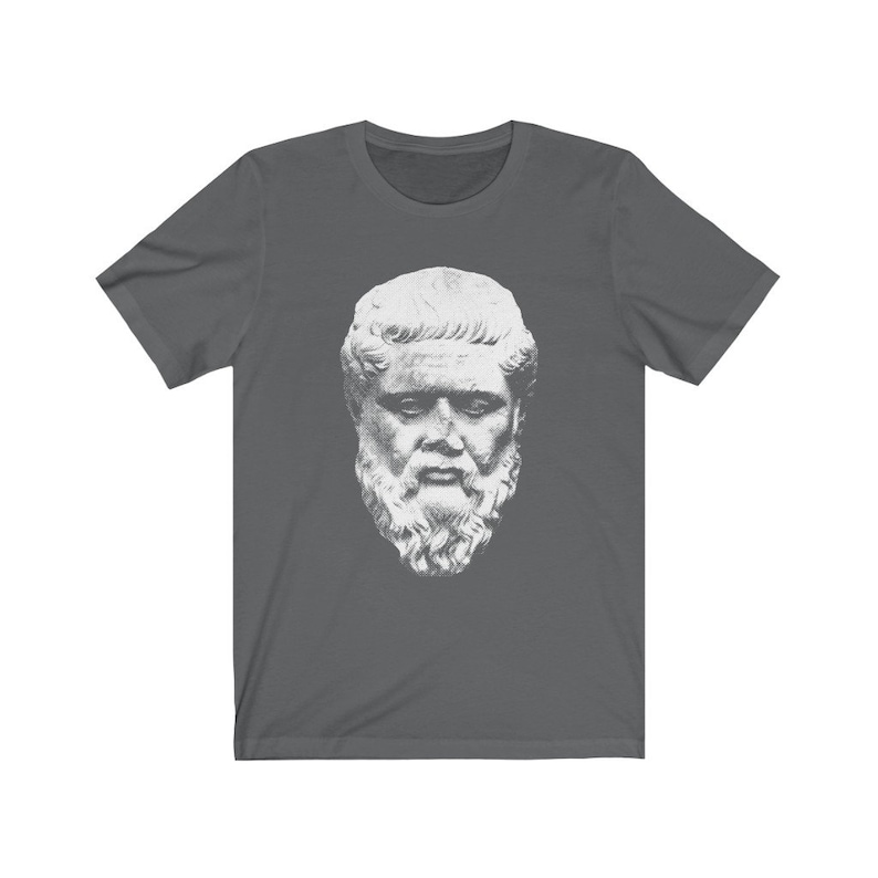 Plato Philosophy T-Shirt Asphalt