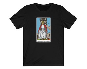 Marcus Aurelius King of Swords Tarot Parody Philosophy T-shirt