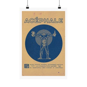 Acephale The Sacred Conspiracy Bataille Philosophy Poster