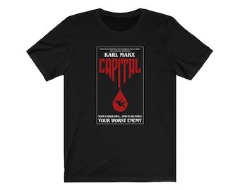 Karl Marx Capital Stephen King Parody Philosophy T-shirt