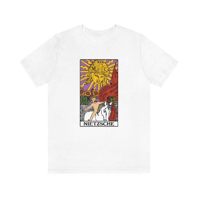 Nietzsche Sun Tarot Philosophy T-shirt image 9