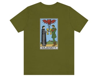 Solidarity Two of Cups Tarot Philosophy T-shirt