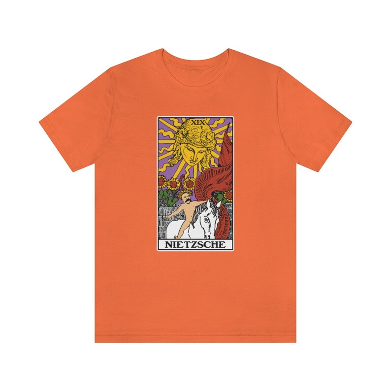 Nietzsche Sun Tarot Philosophy T-shirt image 8