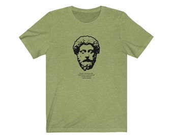 T-shirt con filosofia dello stoicismo stoico della bellezza della vita di Marco Aurelio