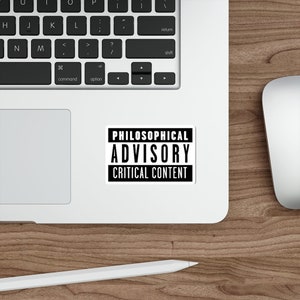 Philosophical Adveilssy Critical Content Sticker