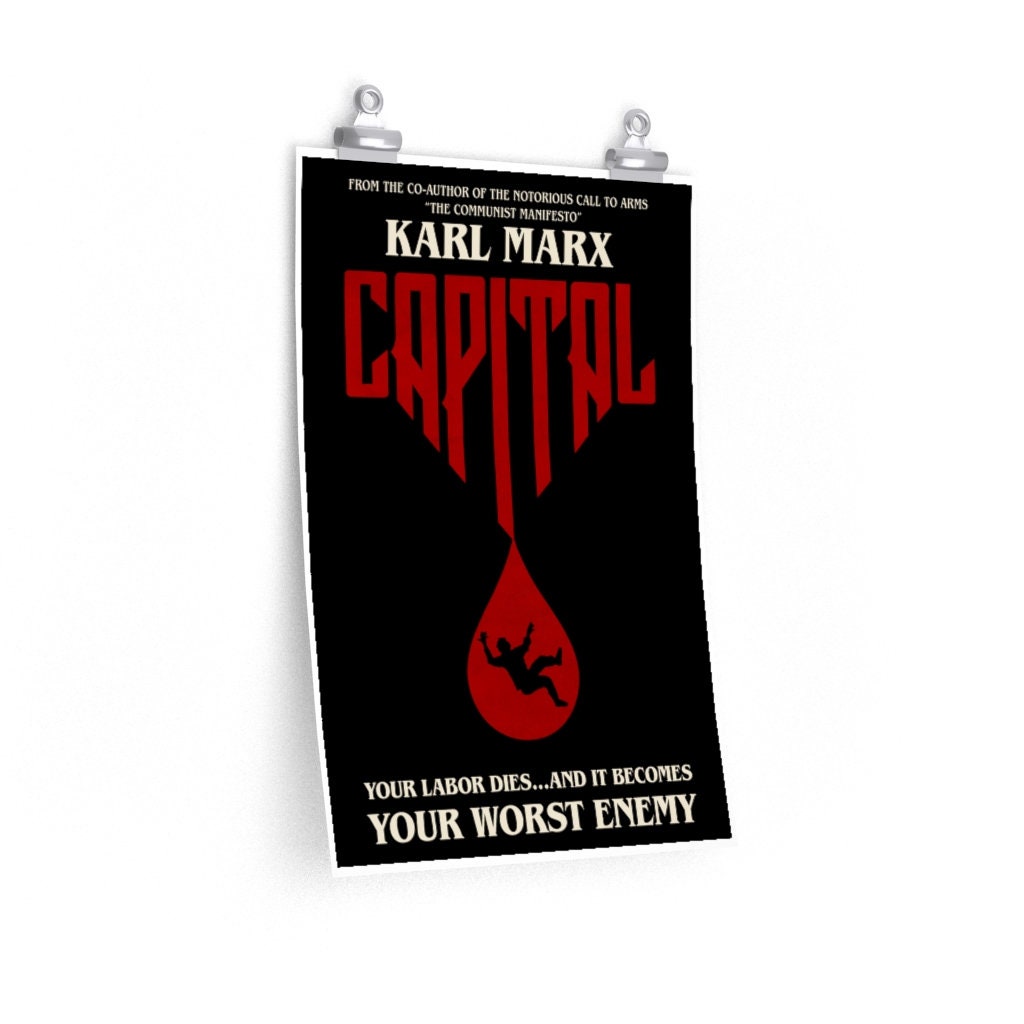 Karl Marx Capital Stephen King Parody Philosophy Poster