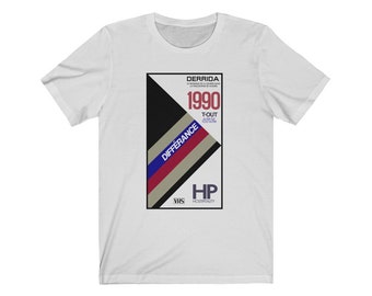 Derrida Difference VHS Philosophy T-Shirt