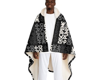 Michel Foucault Discipline and Punish Philosophy Hooded Sherpa Fleece Blanket