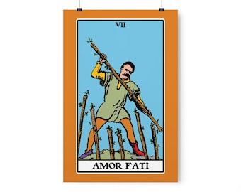 Nietzsche Amor Fati, philosophie des sept baguettes Poster