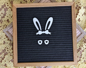 Icônes lapin pour tableau - Accessoire pour tableau en feutre de Pâques