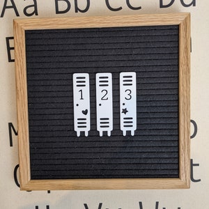 School Lockers Letter Board Icons - Back to School Felt Board Accessory - First Day of High School, Middle School - Teacher LetterBoard Icon