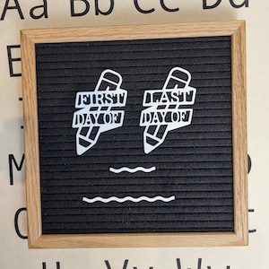 First Day of School Letter Board Icons / Last Day of School Felt Board Accessory / Back to School Decor / School Picture Announcement