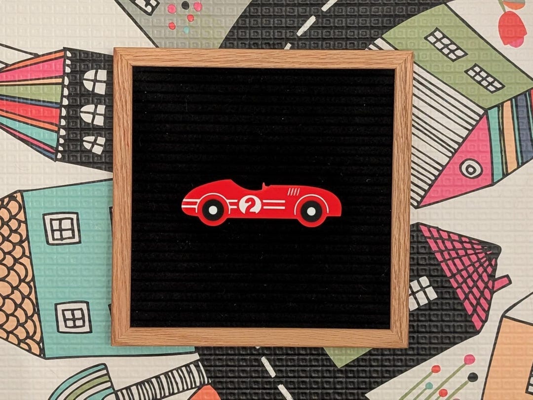 Felt Racing Flag Race Car Letter Board Icon - Classic Car - Winners Cup - Checkered Flag ...