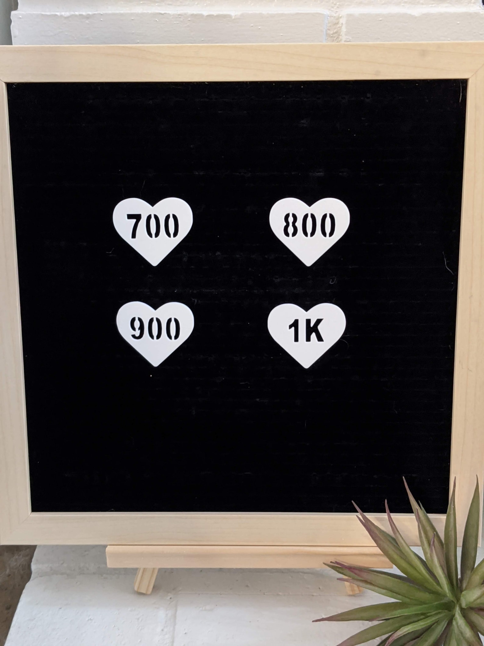 Heart Shaped Letter Board Workout Milestone Icons 700 800 Etsy