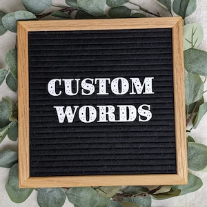 Custom Letter Board Name or Word - Flower Letters - Newborn Photo Prop - Personalized Name - Birth Announcement Baby Felt Board Accessory