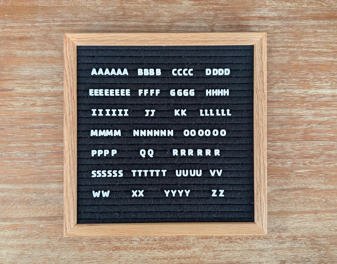 Mini Accessories Lettering Letter Board Alphabet Micro Mini Font - Tiny Letters Felt Boards ...