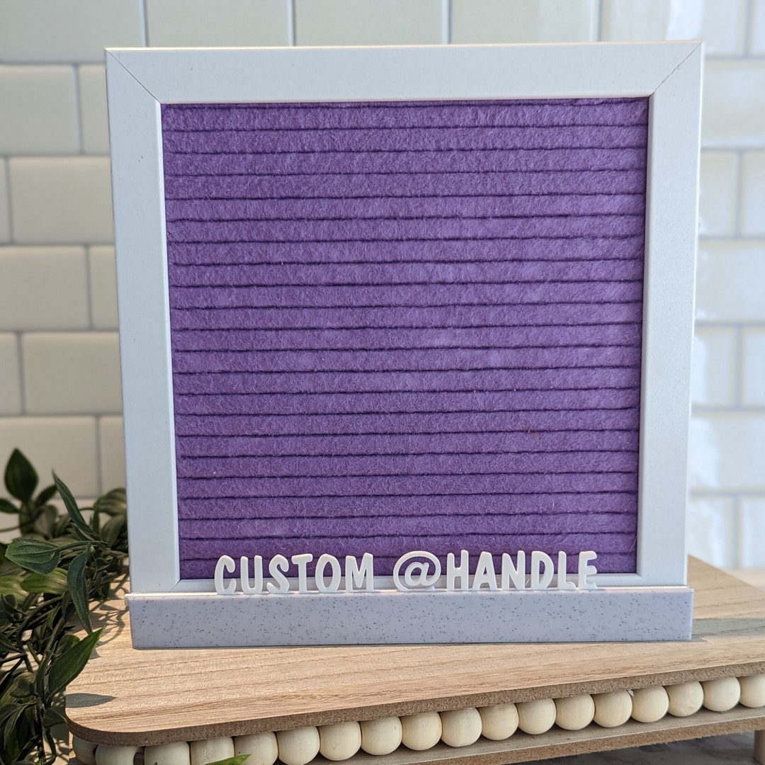 Customizable Letter Board Stand Personalized Name Hashtag Business