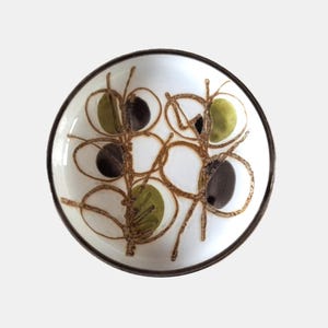 Vintage Royal Copenhagen Fajance dish, Ellen Malmer, Baca, small pottery bowl, mid-century Scandinavian, 16cm