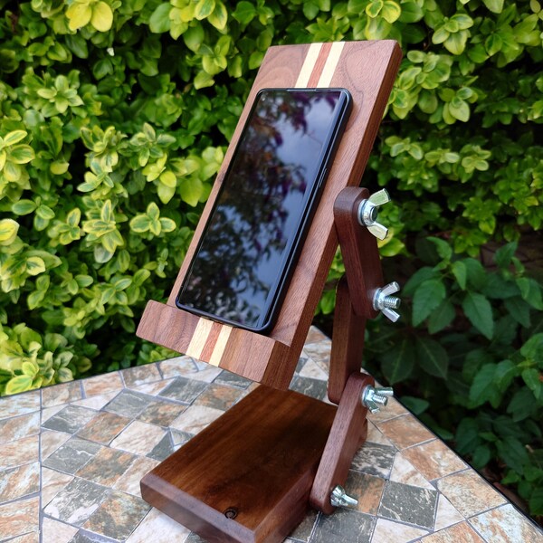 Wooden Mobile Phone Holder Etsy UK