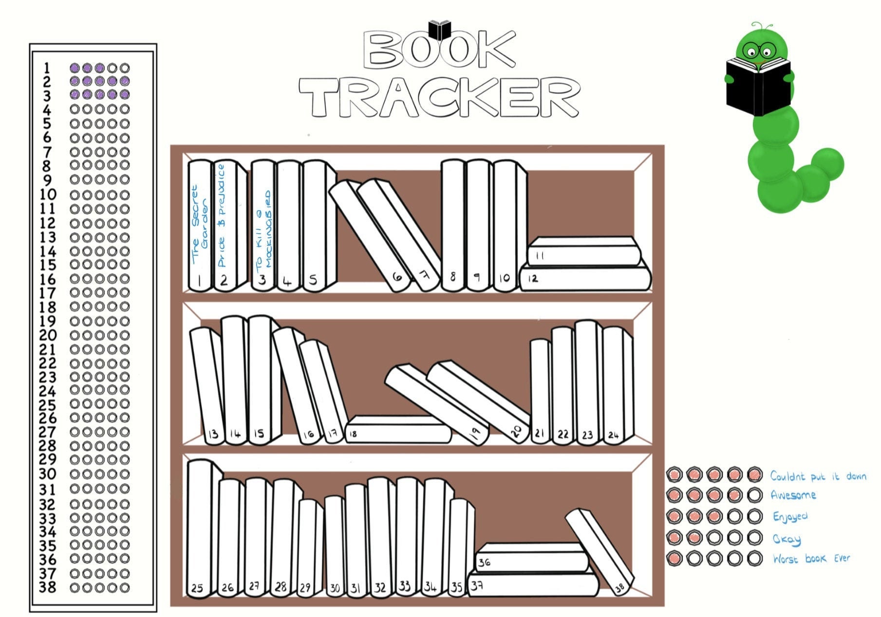 Book Tracker Template Book Tracker Template