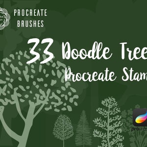 Procreate Tree Brushes Stamps,Tree Tattoo Design,Tree Silhouette Procreate Brushsets,Procreate Brush Pack