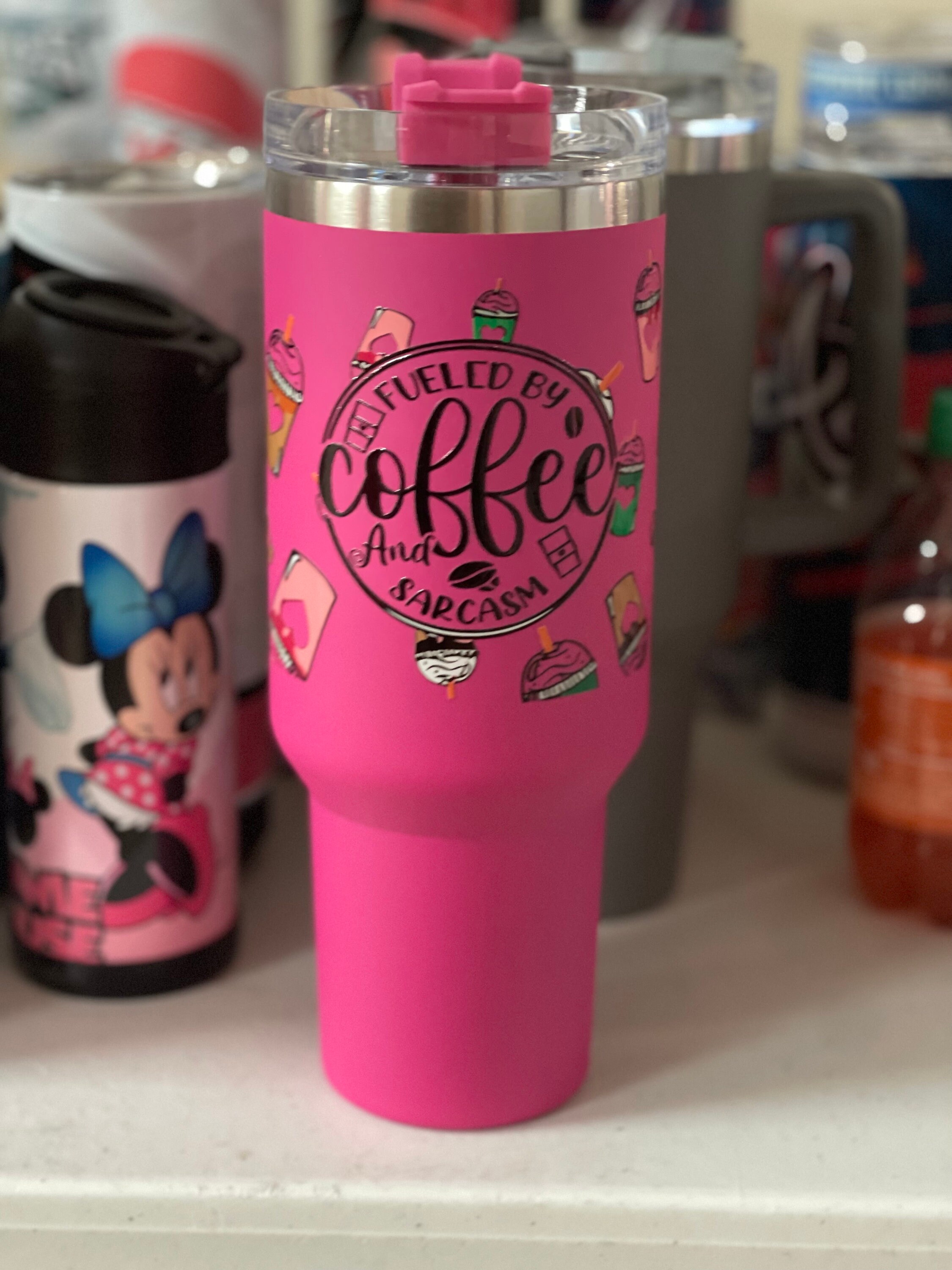 16oz Frosted Glass Iced Coffee Love Tumbler – Middleton Park Coffee