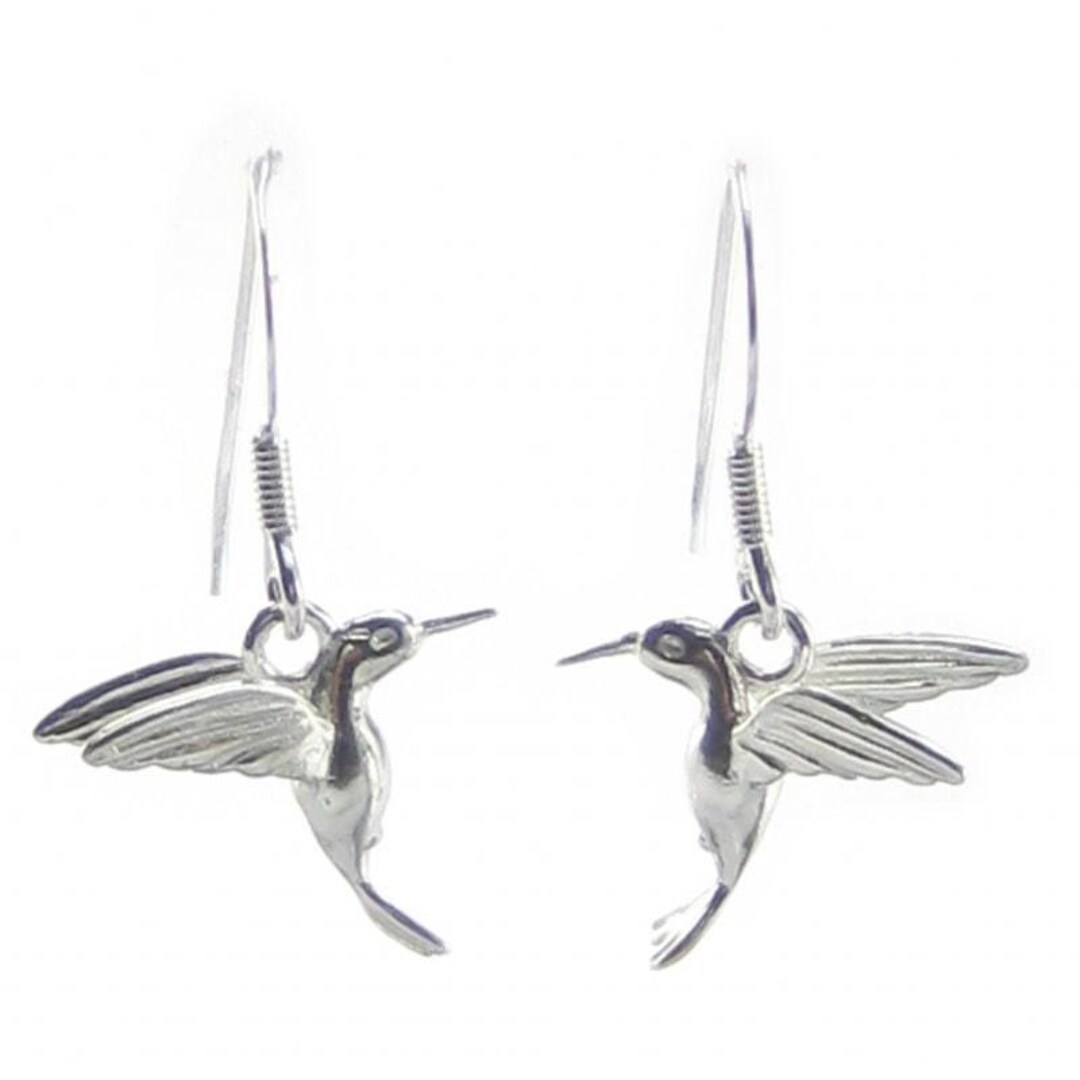Jewelry | Nwot Hummingbirds In Flight Hoop Earrings