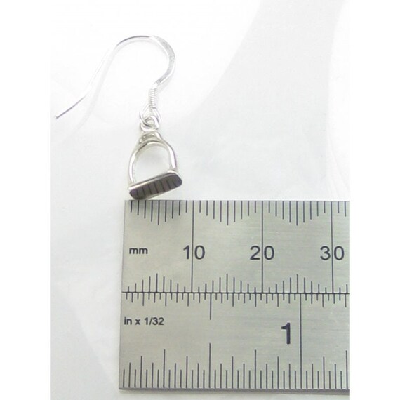 Orecchini Pendenti In Argento Sterling 925 A Forma Di Staffa Di Cavallo – 1 Paio, Fissaggio A Gancio - 2